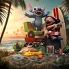 image:imageIron Studios Collectible Statue Lilo and Stitch Deluxe  Disney Classics  Art Scale 110 Polystone Multicolor 77 inches