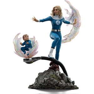 image:imageIron Studios Collectible Statue Invisible Woman and Franklin  Fantastic Four  Art Scale 110 Polystone Resin Multicolor 108 inches 275 cm